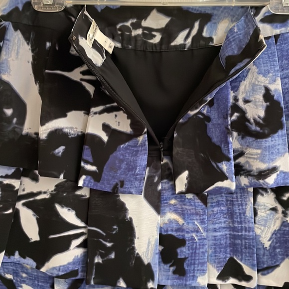 Kenneth Cole New York Skirt Blue Black - Picture 5 of 7